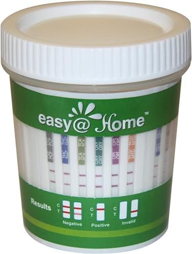 Easy@Home 14 Panel Drug Test Cup: 6 Pack at Home Drug Test Kit Test for AMP/BUP/BAR/BZO/COC/MDMA/MET/MTD/OPI2000/OXY/PCP/PPX/TCA/THC50, Highly Sensitive THC Tests for Home Use #ECDOA-1144A3