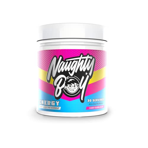Pré-entraînement Naughty Boy Energy | 30 gommes booster pour l'endurance