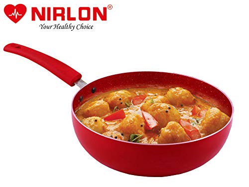 Image of Nirlon Non Stick Induction Base Dishwasher Safe Aluminium Deep Kadhai
