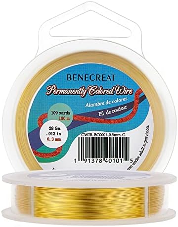 BENECREAT 22Gauge(0.6mm) Tarnish Resistant Black Wire Jewellery Making Copper Wire, 20M/22Yard