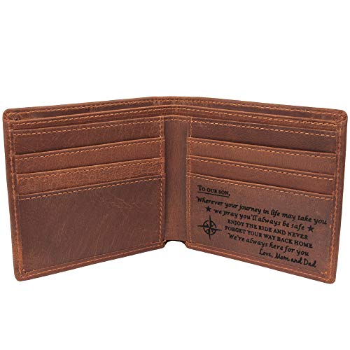 awofer Mens Wallet - Leather Wallets, The Perfect Mens Gift for Dad Son Husband Boyfriend, Anniversary Birthday Father's Day Gifts2