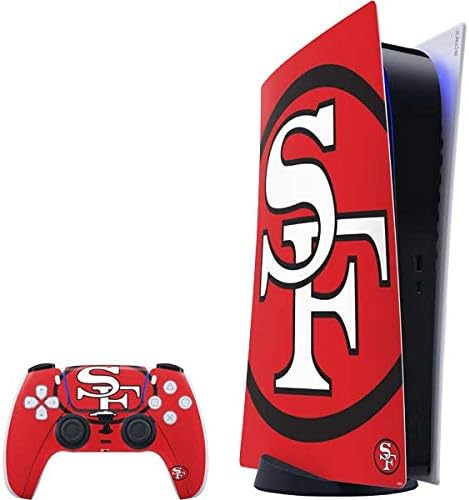 Skinit Decal Gaming Skin Compatible with PS5 Digital Edition Bundle - Officially Licensed NFL San Francisco 49ers Design