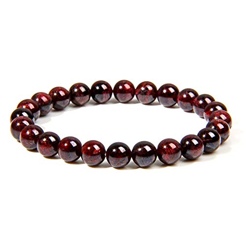 Bracelets Natural Healing Energy Tiger Eye Bracelet Polished Lapis Lazuli Beads Bangle Elastic Pulsera Women Jewelry Garnet