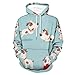 Homme Sweatshirt Marionnette De Chiot De Dessin Animé Sweat À Capuche Femme
