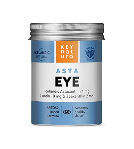 AstaEye | Support Healthy Vision | AREDS 2 Macular Health Formula | Eye Vitamins & Icelandic Astaxanthin | Lutein and Zeaxanthin Supplement | All Natural Vegan Non-GMO Gluten Free | 60 Capsules