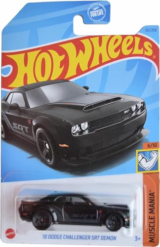Hot Wheels Dodge Challenger SRT Demon 1:64 Negro