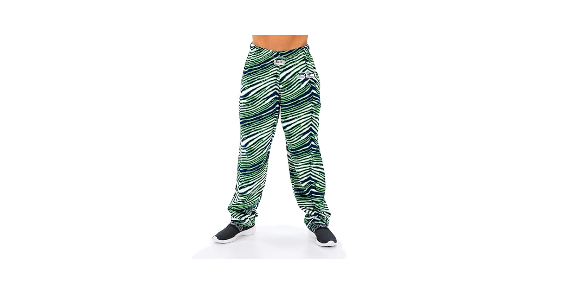 LULZ TOP TEAM ★ PANTS/sizeM Zubaz NFL Men's Classic Zebra Print Left Hip Team Logo Pant