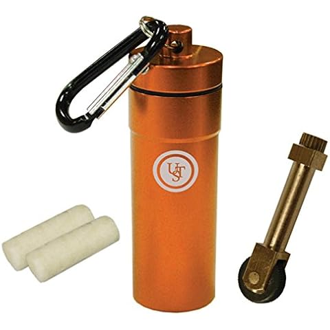 ust Stoke Kit with Micro SparkWheel Fire Starter and Two Light-Me Tinder Pieces in the Waterproof Compact BASE Case Great for Camping, Backpacking, Outdoor Survival Cover