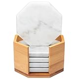 White Carrara Marble Coasters...