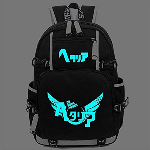 Luminous Casual Backpack Daypack Laptop Student Bag School Bag Rucksack Bookbag for Anime Axis Powers Hetalia Cosplay2