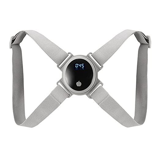 JQAM Corrector de Postura con Sensor Inteligente LED, Soporte de Espalda Superior Ajustable con recordatorio de vibración Inteligente, USB Recargable para una Postura Correcta de pie y Sentado Cover