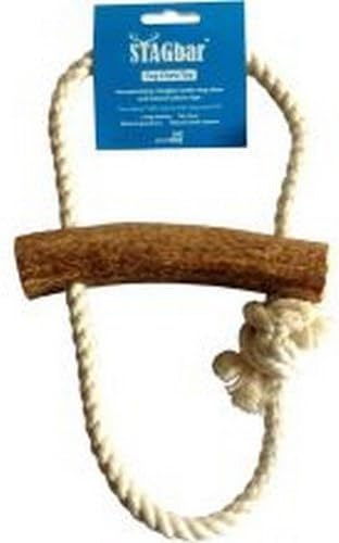 Stag Bar Tug Chew Dog Toy, Natural Antler