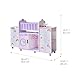 Olivia’s Little World Fantasy Care Doll Nursery 6-in-1 Unicorn Themed Baby Station with Cradle, Washer, High Chair, Sink & Closet with 3 Wooden Hangers for Pretend Play, for Girls Ages 3 and Up
