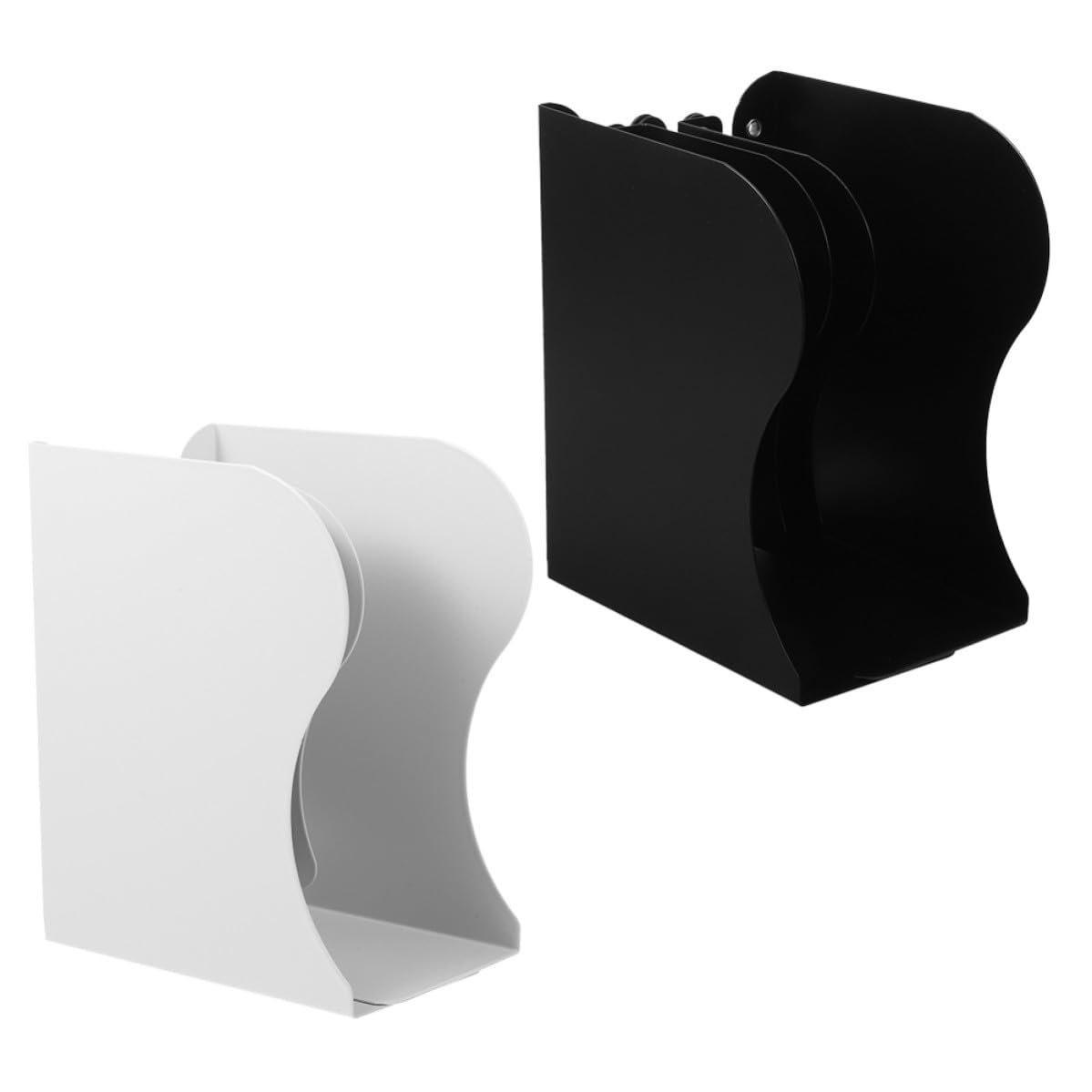 LALAFINA 2 Piezas Sujetalibros de Escritorio Ajustable, Reposalibros Metálico Extensible, Organizador de Libros para Oficina y Dormitorio, Ahorro de Espacio, Fácil de Usar