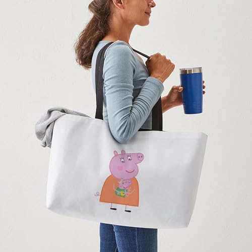 CafePress Peppa Pig: Holding Baby 24"x13" Large Weekender Tote4