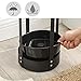 SONGMICS Umbrella Stand, Steel Round Umbrella Holder Rack, 7.7 x 7.7 x 21.7 Inches, with Detachable Drip Tray, for Entryway, Office, Stable, Assembly Required, Matte Black ULUC28BK