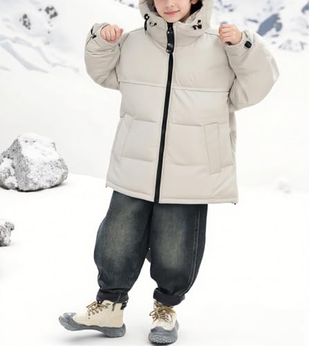 Boys Puffer Jacket with Hood - Warm Winter Coat for Kids, Lightweight & Windproof, Casual Outdoor Puffer Jacket for Boys4