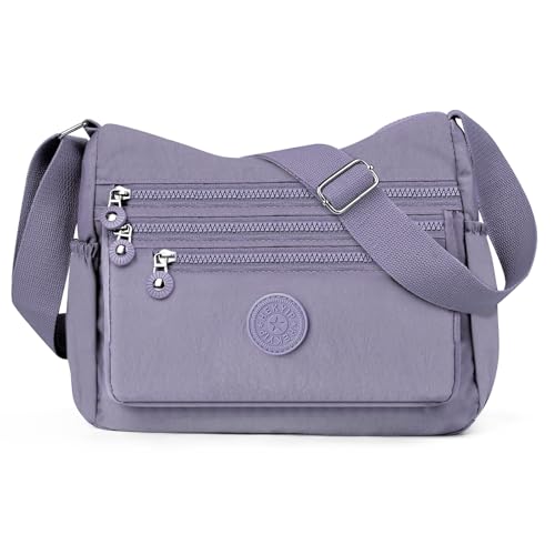 Women's Crossbody Bag, Shoulder Bag, Waterproof Backpack Shoulder Bag, Lightweight Nylon Work Travel Bag, Messenger Bag