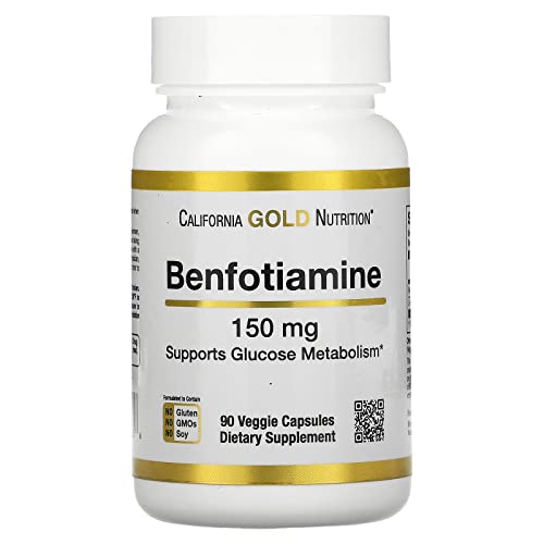 Benfotiamine, 150 mg, 90 Veggie Capsules, California Gold Nutrition