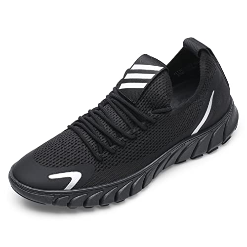 Image of CHAMARIPA Men's Invisible Height Increasing Elevator Shoes - Lace up Light-Weight Casual Height Increase Walking Shoes - 2.76 Inch Taller
