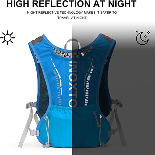 Image of INOXTO Hydration Vest Backpack, Lightweight Running Water Vest With 1.5L Bladder Bag for Hiking, Trail Running, Cycling, Marathon - Daypack for Women Men