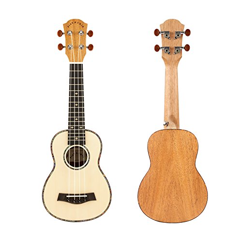 PISTACHIO Ukulele Soprano Professionnel Epicéa Acajou 21 pouces Guitare Quatre Cordes Avec Accordeur Sangle Cordes et… - Les Beatles, Paul McCartney, John Lennon, RIngo Starr, George Harrison PISTACHIO Ukulele Soprano Professionnel Epicéa Acajou 21 pouces Guitare Quatre Cordes Avec Accordeur Sangle Cordes et… – Image 3