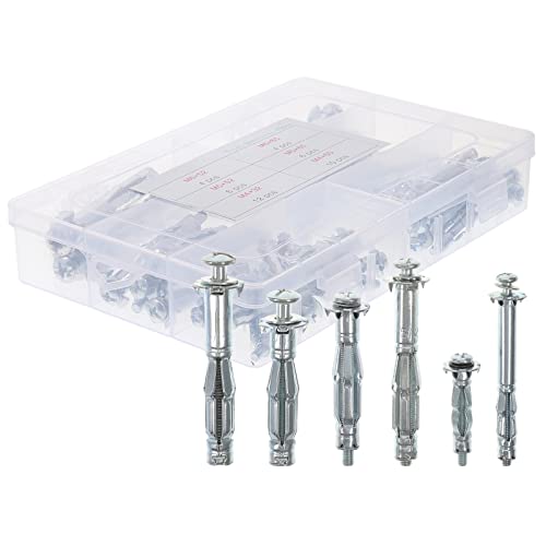 HAWILLOSCH Dry Wall Anchors Hollow Wall Anchor Expansion Nut Jack Nuts Sturdy Galvanized Steel Lightweight