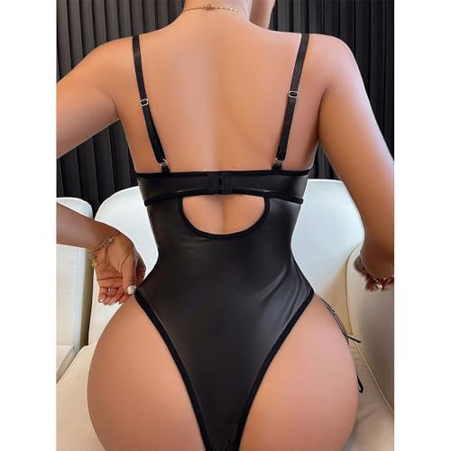 Sexy Teddy Dentelle à Lacets Avec Armatures et Jarretelles Florales Ceinture Lingerie Femme Top Combinaison UNE Pièce – Bild 3
