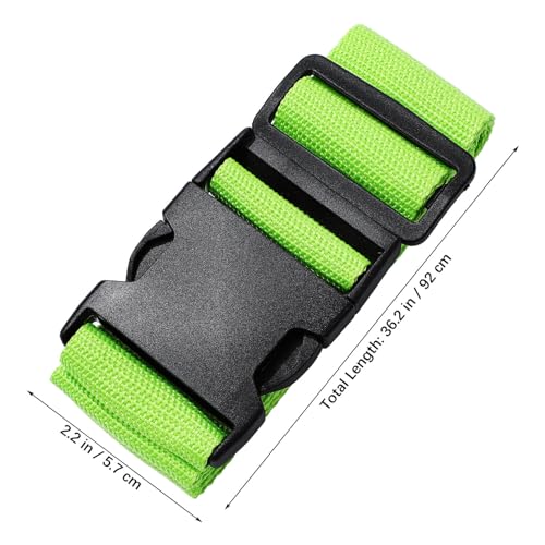 Image of SEWACC 4pcs Adjustable Luggage Straps for Suitcases Secure Travel Belts Travel Accessories for Luggage Organization Durable and Reliable Suitcase Straps