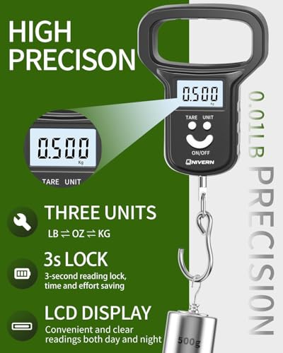 Luggage Scale, Suitcase Weighing Scales and Travel Scales for Luggage, 110lb/50kg Capacity with LCD Display, Essential for Air Travel, Ideal for Air Flyers and Travelling Men - Image 3