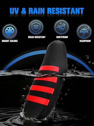 Image of Dirt Bike Seat Cover for Talaria Sting MX3 /R MX4 MX5 /PRO Electric Bike Red,High Elastic Leather