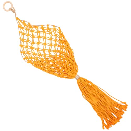 SHERCHPRY Bolsa de Malla para Verduras Colgante de Cuerda de Cáñamo Tejido Fino y Forma Elegante Que Previene Manchas Oscuras y Mejora la Circulación de Aire para Patatas y Cebollas