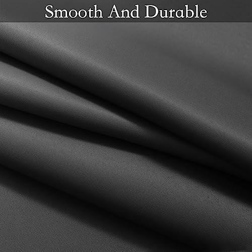 Image of SimpleHome Ombre Black to Grey White Curtains for Living Room 62Wx96L | Room Darkening Curtains for Bedroom,Gradient Light Blocking Curtain,Thermal Insulated Grommet Window Drapes,2 Panels,96 Inch