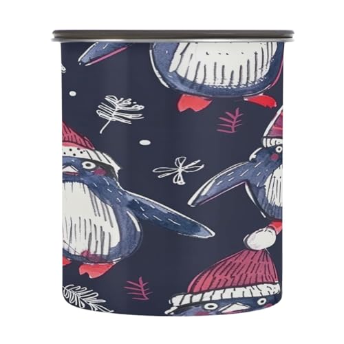 Contenedor de café al vacío Qilmy Penguin 17oz acero inox miniatura 2