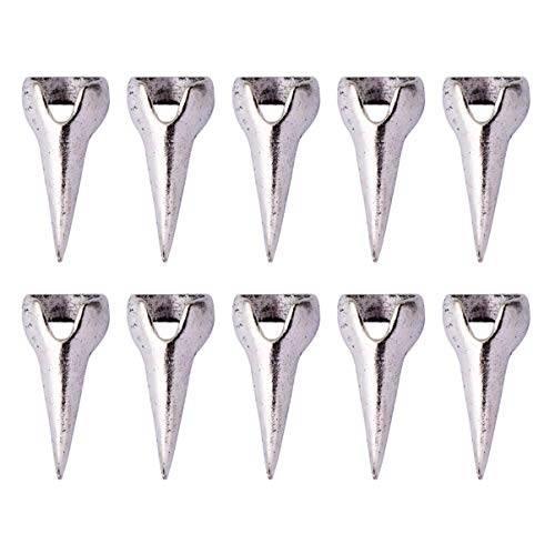 FRCOLOR 10 Stück Halloween Kostüm Krallen Gefälschte Nägel Ring Set Gothic Punk Volle Fingerringe Kristall Fingernagel Kralle für Cosplay Paty Silber