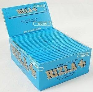 Cahiers à rouler Rizla Bleu King Size : lot de 15 avec 480 papiers de qualité