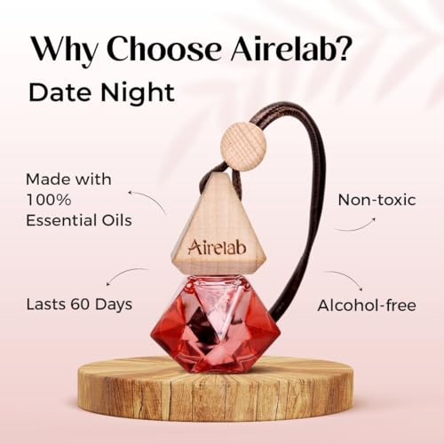 Image of Car Air Freshener 8ml | Perfume-Style Fragrance | Natural Essential Oil Glass Bottle with Wooden Diffuser | Long-Lasting Car Perfume Lasts Up to 60 Days