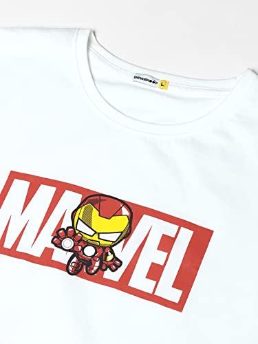 Bewakoof Men's Marvel Printed 100% Cotton T-Shirt - Regular Fit, Round Neck, Half Sleeves