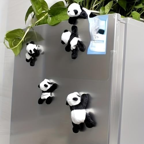 Imanes de Peluche Panda de 5 Unidades
