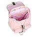 Paris Hilton Paxton Small Drawstring Rucksack Fashion Backpack, Light Pink