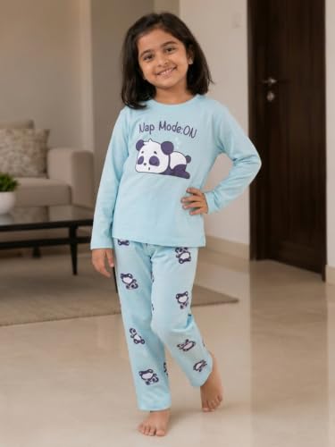 Image of Nap Chief Kids Official Cartoon Characters Full Sleeves Cotton Night Suit for Boys & Girls, Tshirt & Pyjama Set for Sleepwear
