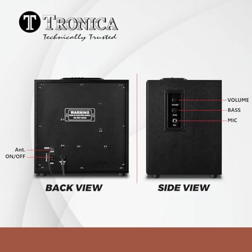 TRONICA Home Theater MADHELL 2.0 Bluetooth Speaker System with 45W RMS Stereo Sound, Display & Remote 220V AC Operational, Home Audio Speaker System 6 41q rVObe1L