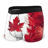 HKITCHENUS Canadian Flag Of Canada Boxer Briefs Underwear For Mens Medium Black