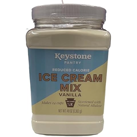 Keystone Pantry – Keto Ice Cream Mix – Vanilla – 0.5g Net Carbs & 40 Calories per Serving - 3lb bulk container – No Added Sugar – Gluten Free – Low Carb – Keto & Diabetic Friendly – Kosher Dairy With Active Probiotic Cultures Cover