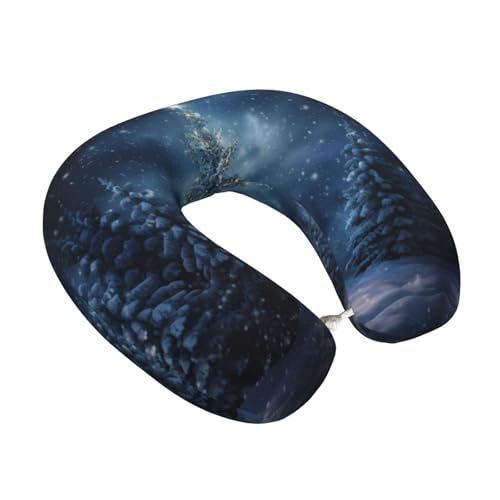 Almohada de viaje de espuma viscoelástica negra miniatura 2