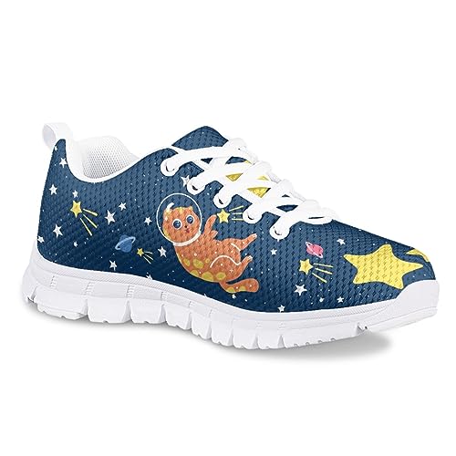 MARSVOVO School Shoes for Boys Girls Lace-up Lightweight Breathable Athletic Flexible Walking Shoes for Kids Most Comfortable Casual Classic Fashion Playing Sports Shoes