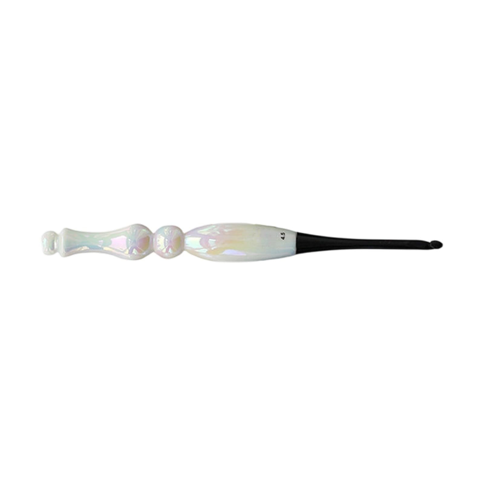 Multiple Size White Acrylic Crochet Hook with Large Ergonomic Handle for Comfortable Knitting and Crafting Projects Crochet Hook