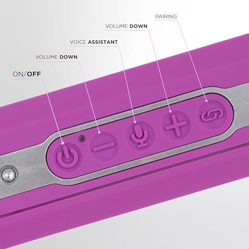 Image of Altec Lansing HydraWAVE Portable Bluetooth Speaker, 12h Playtime, USB-C Quick Charge, True Wireless Pairing, IP67 Waterproof Bluetooth Speaker, Voice Assistant Compatible
