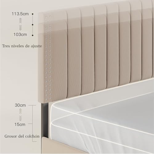 Reviews de Bases para Cama de Madera Economicas más recomendados. 3 Imagen adicional