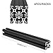 Seekliny 4Pack 4040 T Slot Aluminum Extrusion 600mm Black Extruded Aluminum Profile 40x40 T-Slotted Framing European Standard Anodized Linear Rail for 3D Printer Accessories Parts